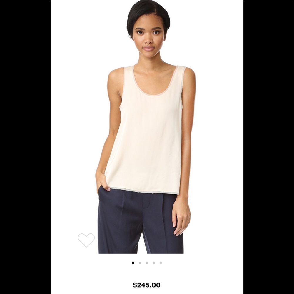 Vince raw edge trim tank